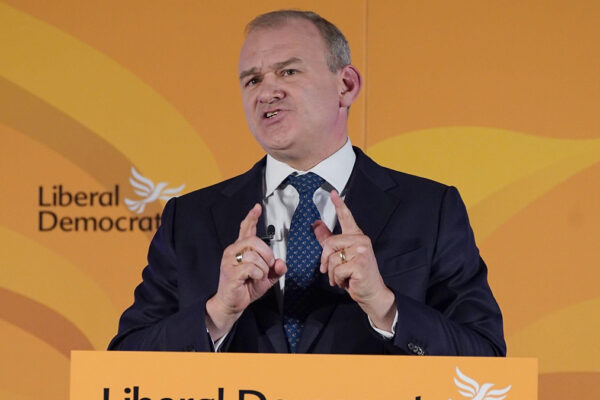 Il leader dei Liberal Democratici britannici Ed Davey