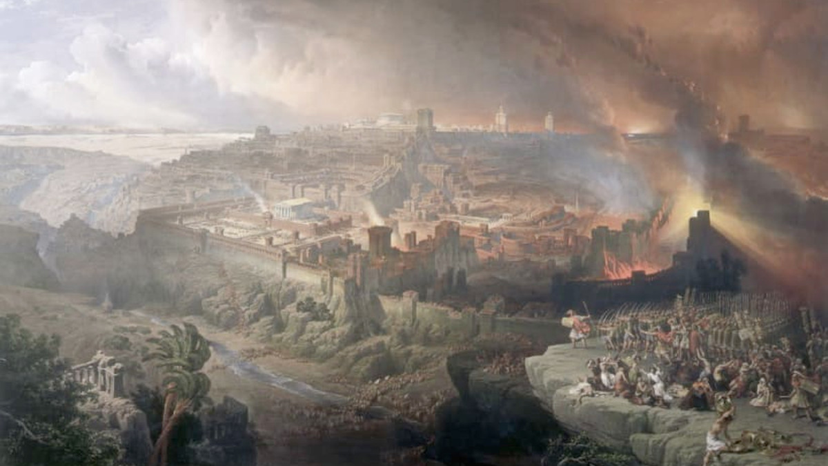 David Roberts, L'assedio di Gerusalemme da parte dei romani